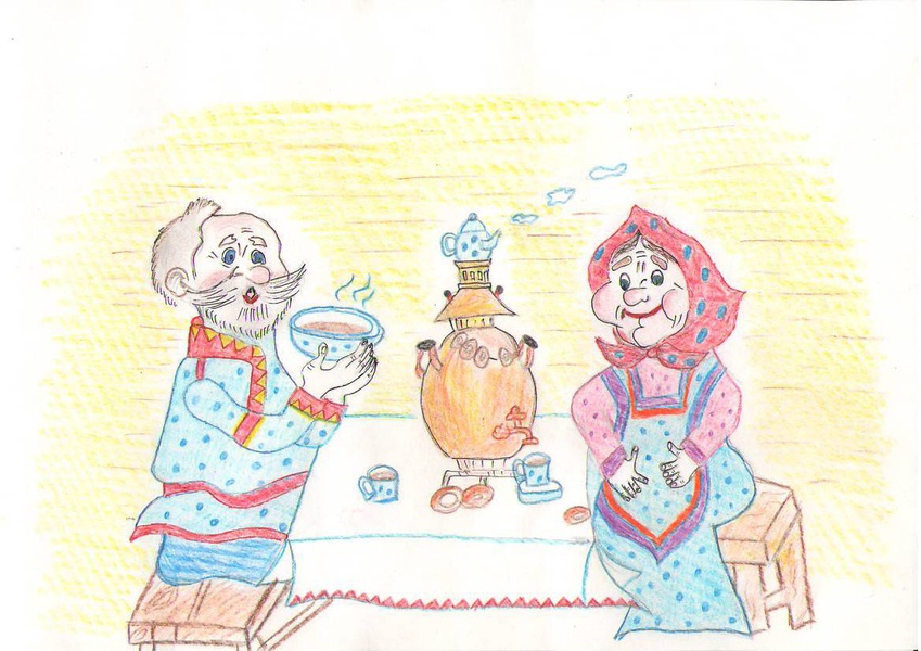 Рисунок ко дню пожилого человека 6 класс